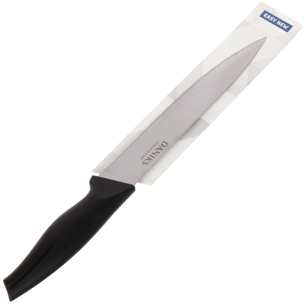 Нож кухонный Daniks, Easy New, разделочный, нержавеющая сталь, 20 см, рукоятка пластик, YW-A337-SL нож разделочный следопыт нетонущий с чехлом 13 5 см