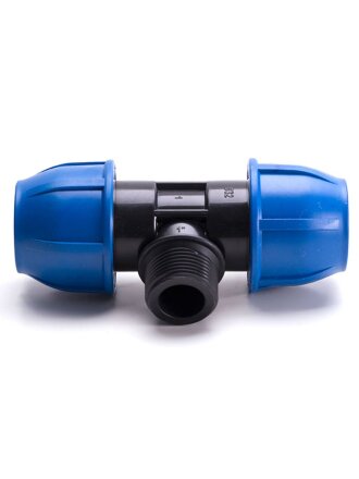 ПНД тройник d20х1/2'', наружная резьба, РосТурПласт