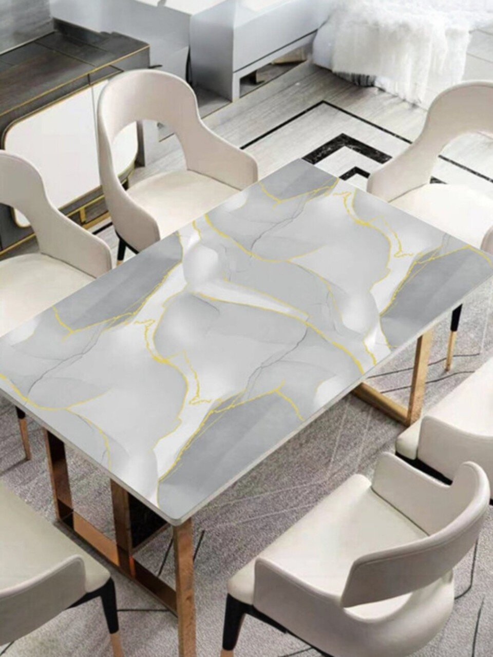 Клеенка Dekorelle, Декор, 1х20 м, силикон, 0.8 мм, 312-2