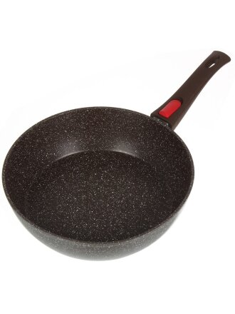 Сковорода алюминий, 26 см, антипригарное покрытие, Moulin villa, Brownstone, съемная ручка, индукция, BST-26-DI-DH