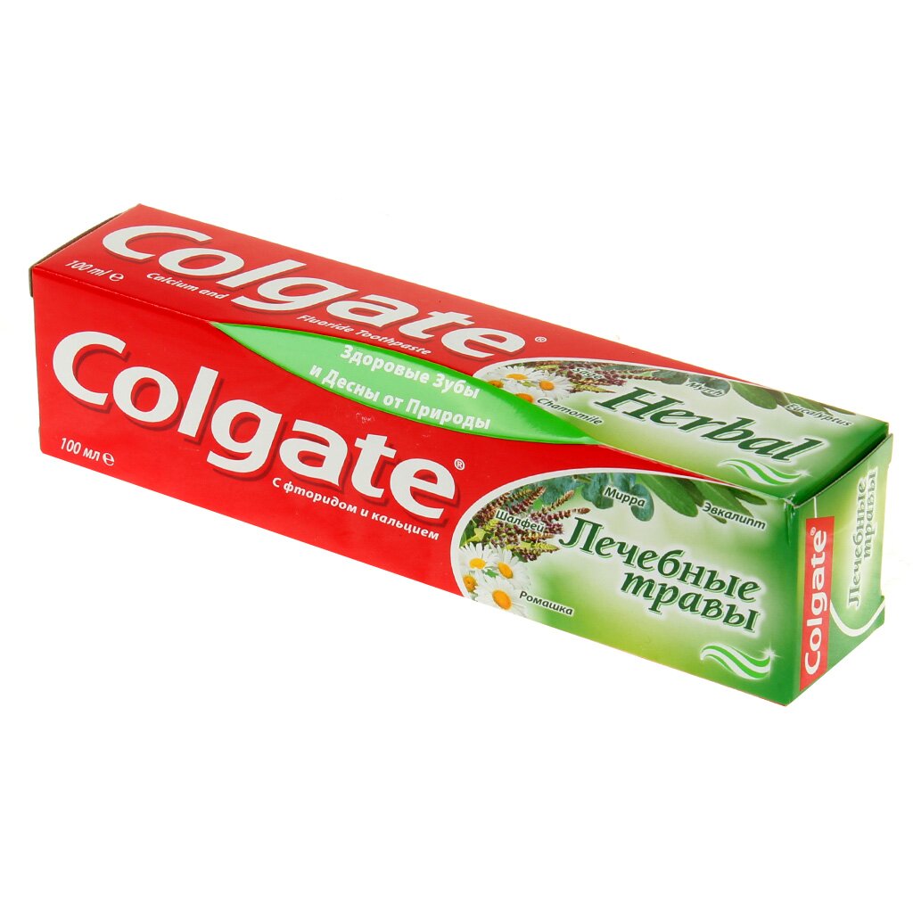 Зубная паста Colgate, Лечебные травы, 100 мл зубная паста splat professional лечебные травы 100 мл
