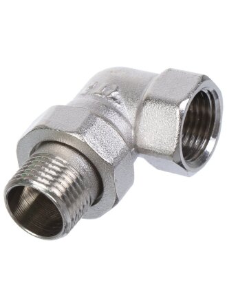 Американка 1/2'', 90 °, г-ш, никель, угловая, индивидуальная упаковка, РосТурПласт