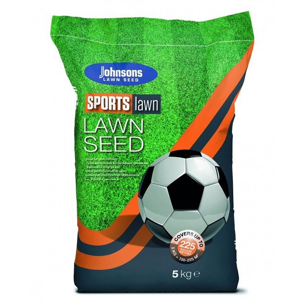 Семена Газон, Sports Lawn, 5 кг, спортивный, мешок, Johnsons Lawn Seed