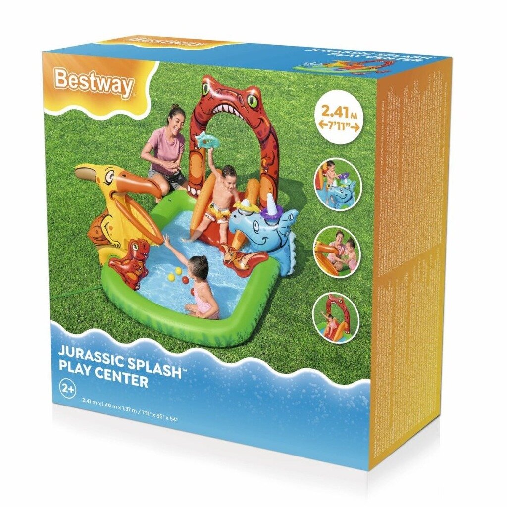 Игровой центр-бассейн Bestway, 241х140х137 см, Jurassic Splash, 53160 ...