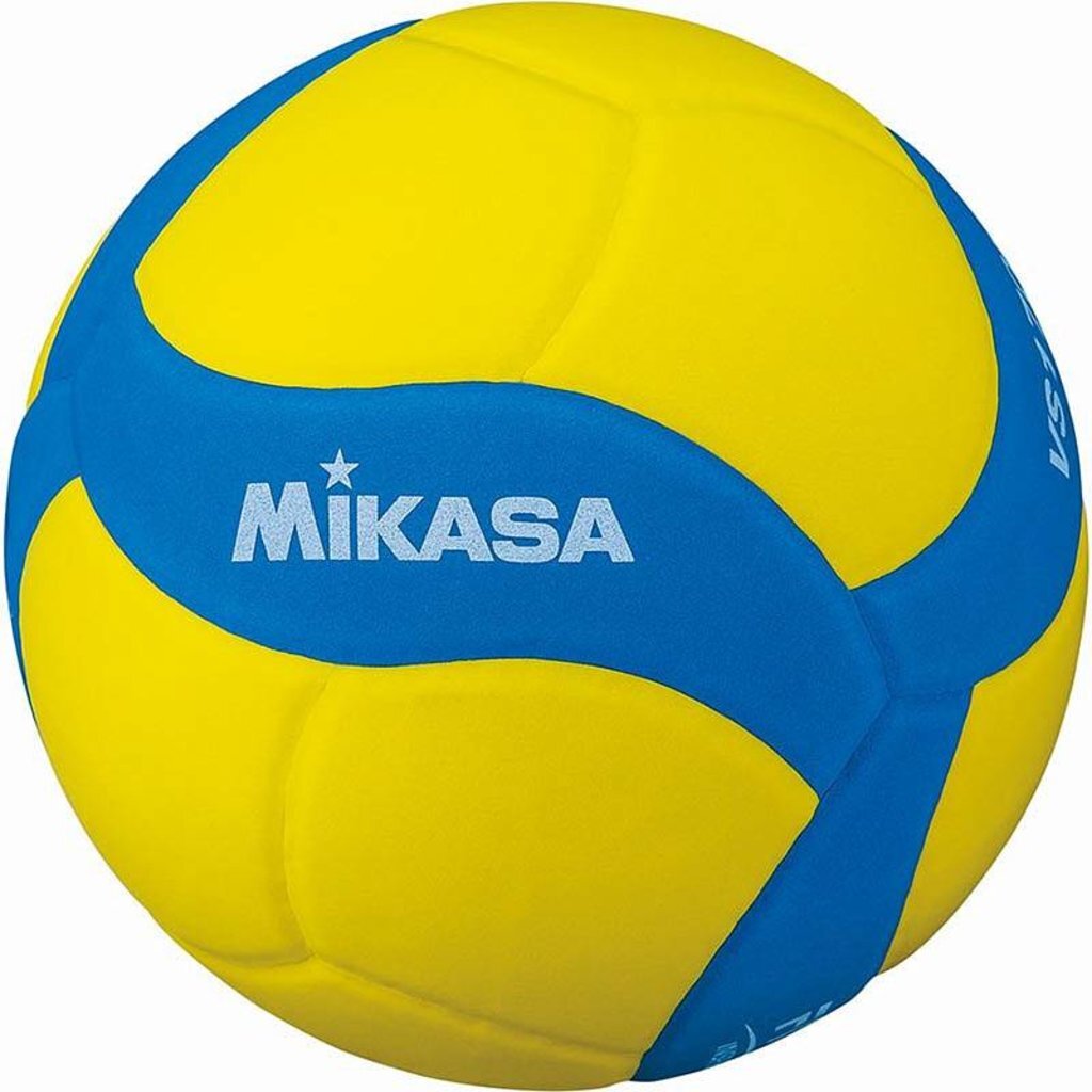 Мяч волейбольный MIKASA, №5, очень мягкая синт.кожа (ПУ), 18 п, VS170W-Y-BL, 00-00008179