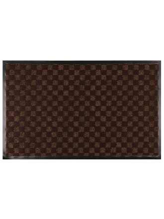 Коврик придверный, 50х80 см, прямоугольный, ПВХ, коричневый, Жаккард , ComeForte, НР-206