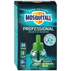 Репеллент от комаров, жидкость для фумигатора, 30 ночей, Mosquitall, Профессиональная защита, 30 мл