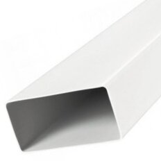 Воздуховод вентиляционый пластик, диаметр 110 мм, плоский, 55 мм, 2 м, Viento, В511ВП2 PLUS