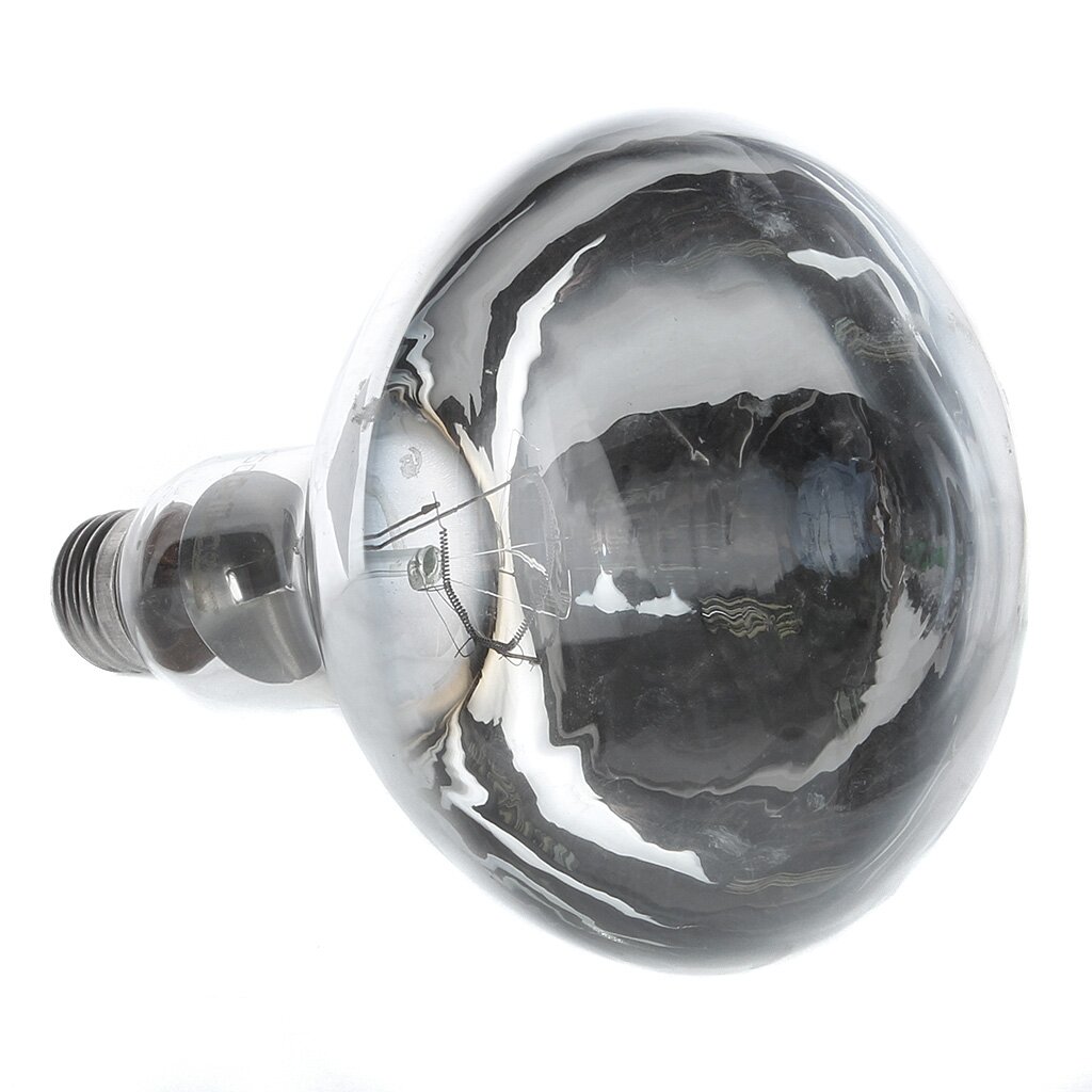 Лампочка накаливания E27, 250 Вт, теплоизлучатель, зеркальная, Калашниково наклейка интерьерная зеркальная капельки 38х31 см