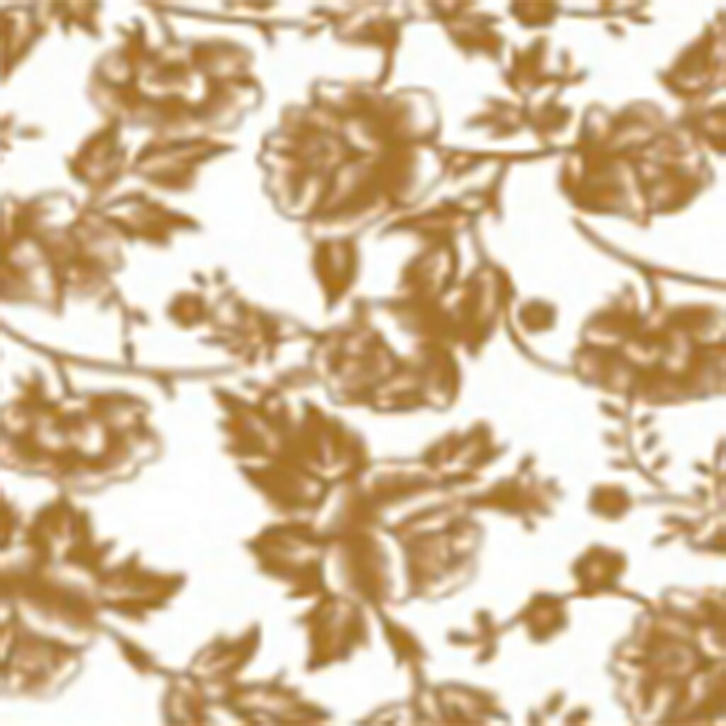 Клеенка на ПВХ основе Silvano Золотые цветы RFТ-005А-1, 1.4х20 м, прозрачная