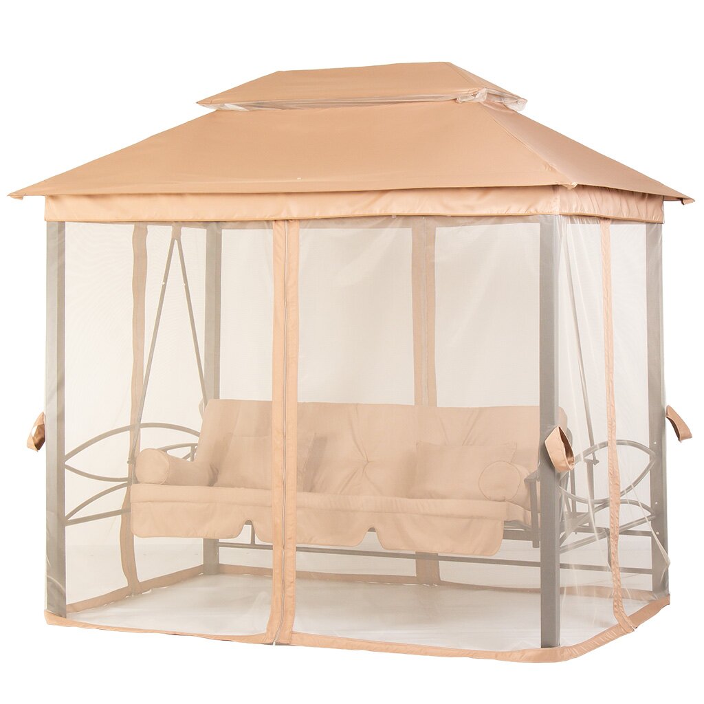 Качели садовые 3-мест, 245х165х243 см, 150 кг, Мальта, C060029
