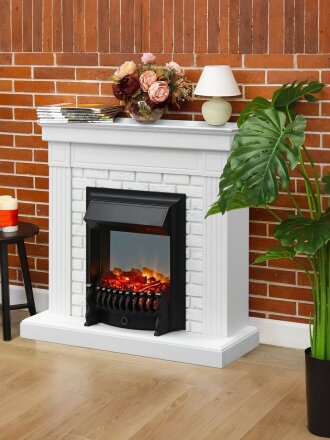 Электрокамин RealFlame, Holiday STD WT, Fobos Lux Bl, эксклюзив