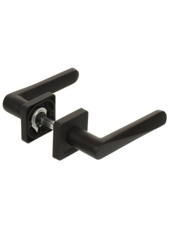Ручка дверная Code Deco, H-22114-A-BLM, 30271, черная, алюминий
