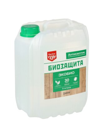 Антисептик Русские узоры, Био, для дерева, бесцветный, 5 л