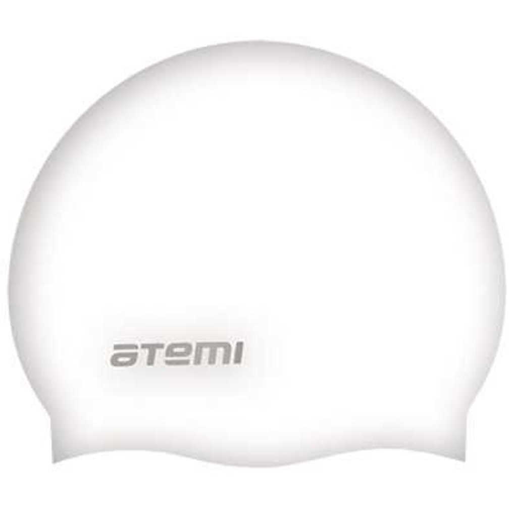Шапочка для плавания Atemi, силикон, белая, SC108, 00-00002573