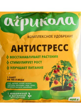 Удобрение Антистресс, пакет, комплексное, 400 г, Агрикола
