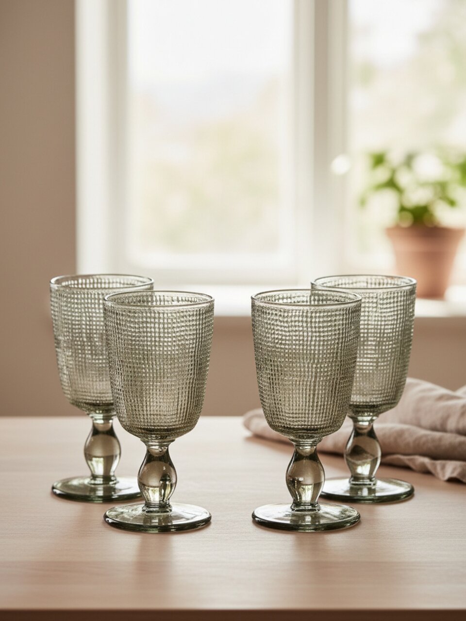 Бокал для вина, 280 мл, стекло, 4 шт, Lefard, Tempo Grey, 355-383