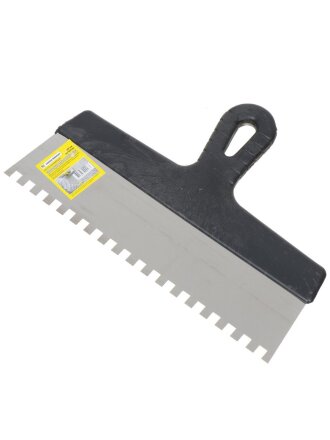 Шпатель для клея, нержавеющая сталь, зубчатый, 30 зуб, 8х8 мм