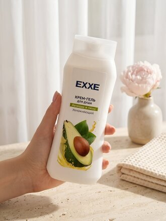 Гель для душа Exxe, Авокадо и пион, 400 мл