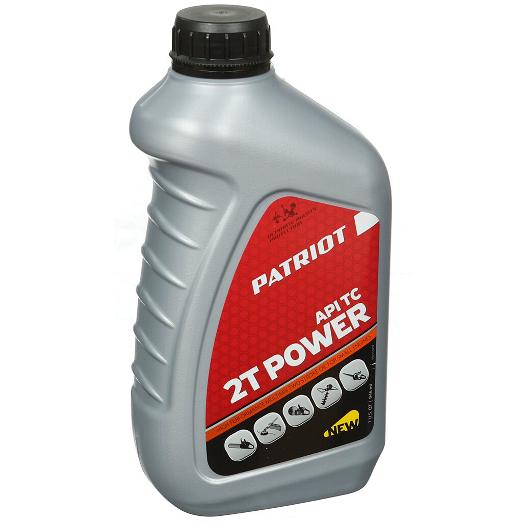 Масло машинное минеральное, для двухтактного двигателя, Patriot, Power Active 2T, 0.946 л, 850030597 масло daewoo power products eco logic dwo 200