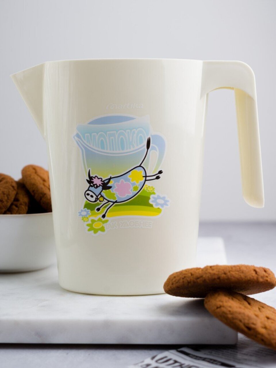 Держатель для молока пластик, 1 л, в ассортименте, Martika, С47СГЛ