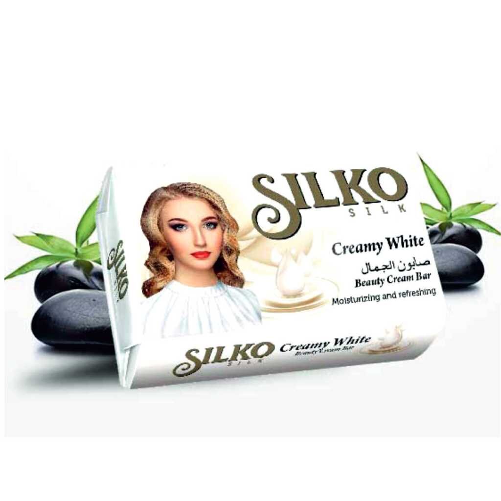 Мыло Silko Silk, Белый крем, 140 г