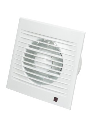 Вентилятор вытяжной настенный, установочный диаметр 100 мм, 14 Вт, 97 м³/ч, обратный клапан, Perfecto 100К