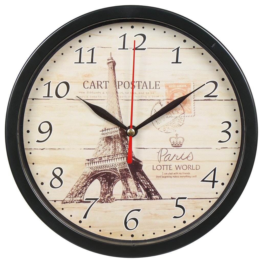 Часы настенные, 20 см, Париж, Y4-3343 часы настенные 35х57 см topposters осенний париж bl 2105