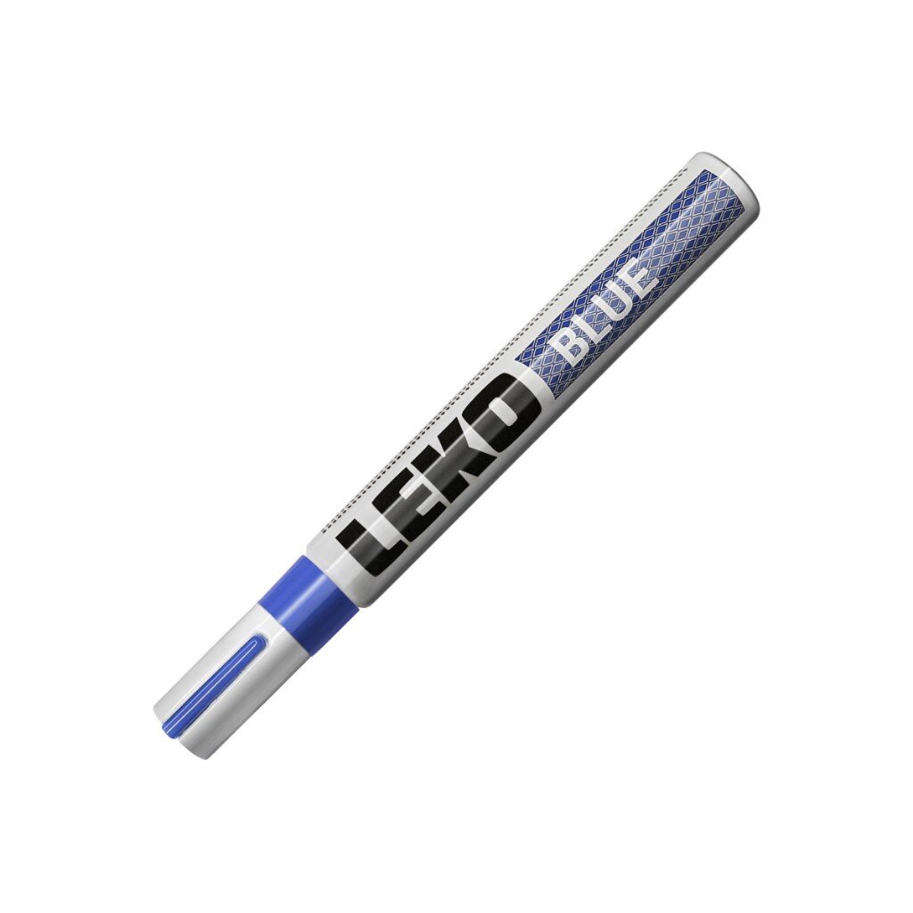 Маркер с нитроэмалью, синий, Lekon, 011604 маркер для досок pentel 4 2 мм пулеобразный наконечник синий