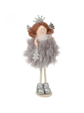 Фигурка декоративная Принцесса, 20 см, дымчато-серая, Y4-9411