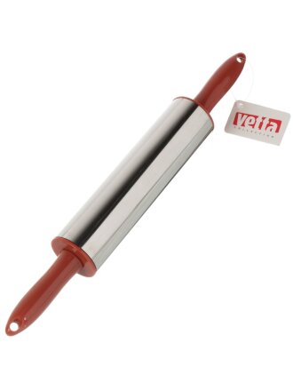 Скалка нержавеющая сталь, пластик, 38х4.9 см, Vetta, 856-179