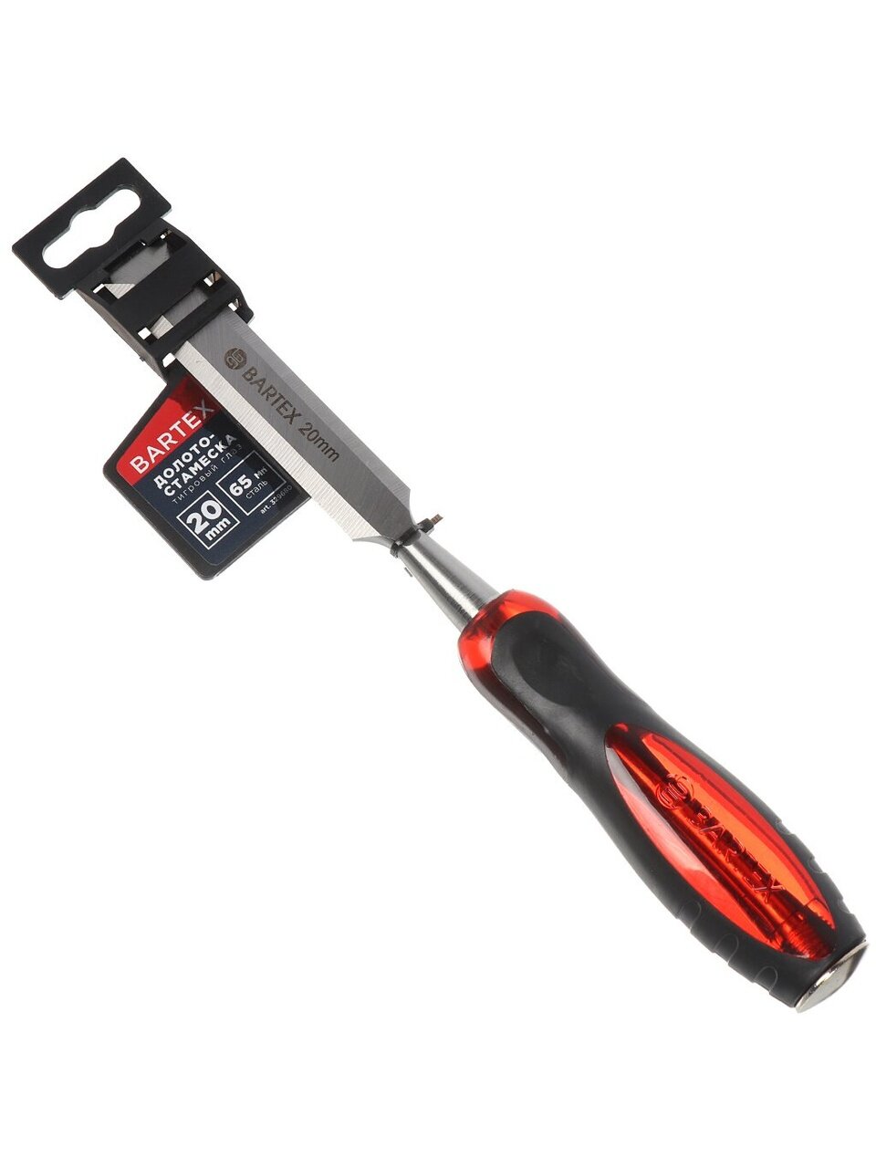 Долото-стамеска 20 мм, рукоятка двухкомпонентная обрезиненная, Bartex, Тигровый глаз, 1248520