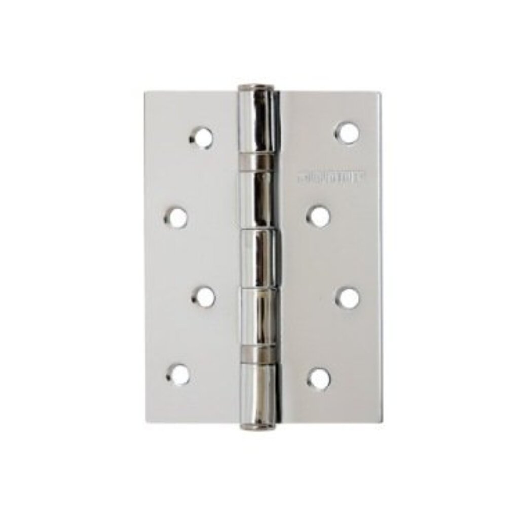 Петля врезная для деревянных дверей, Аллюр, 100х70х2 мм, универсальная, 2BB-FHP CP, 1107, 2 шт, 2 подшипника, коробка, хром