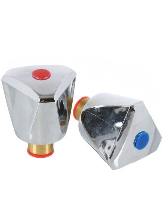 Маховик с кран-буксой керамика, 1/2 '', в комплекте 2 шт., индивидуальная упаковка, ComfortFactor, Люсия, 70127-10