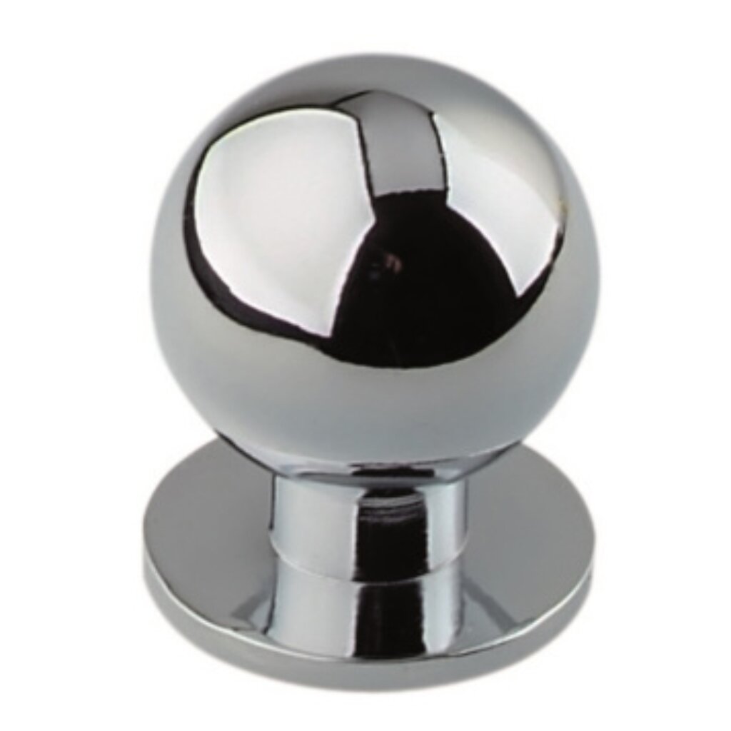 Ручка-кнопка мебельная Trodos, ZY-108, хром, 303031