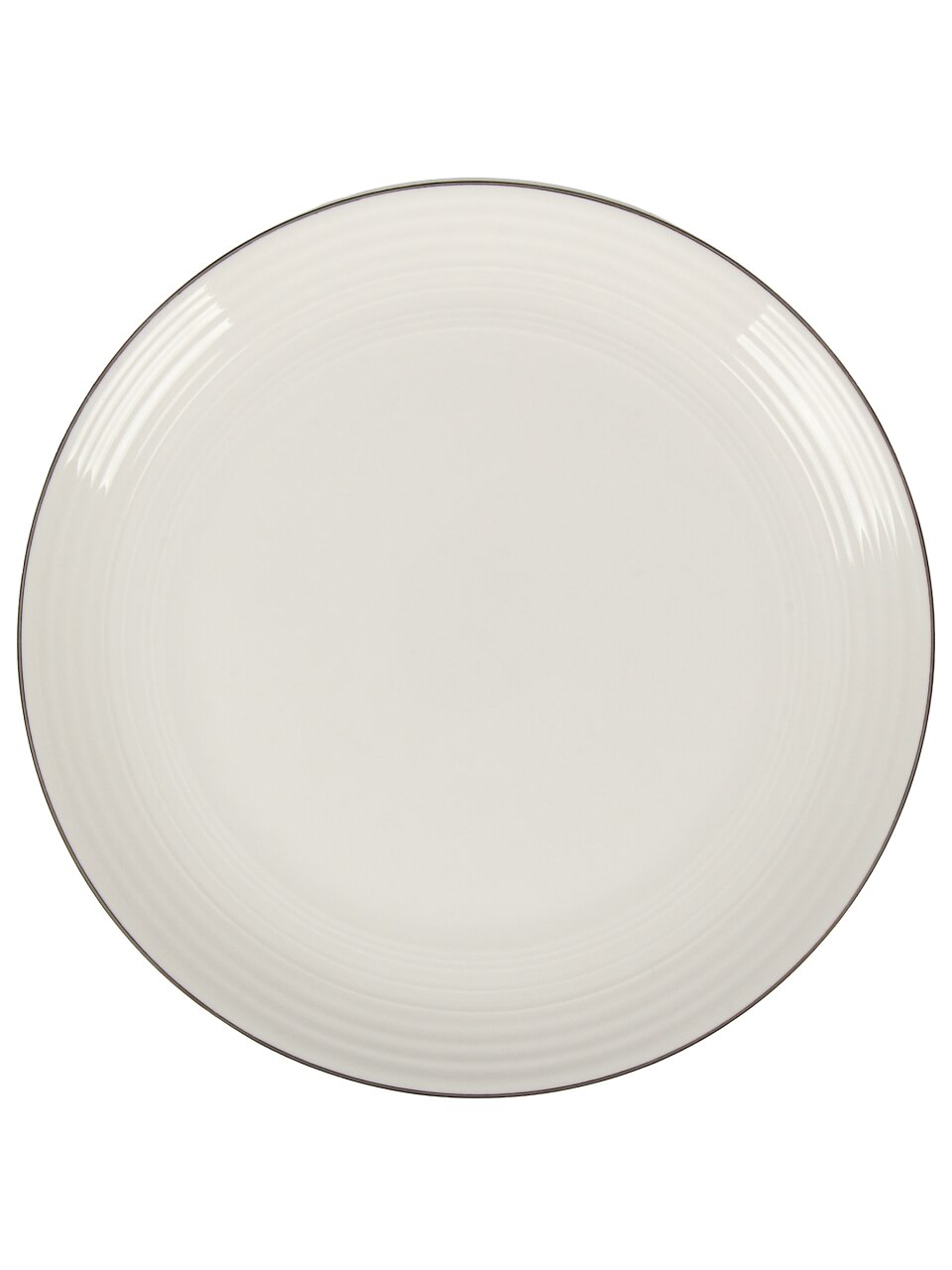 Тарелка обеденная, фарфор, 25 см, круглая, Fiesta, Fioretta, TDP720, белая