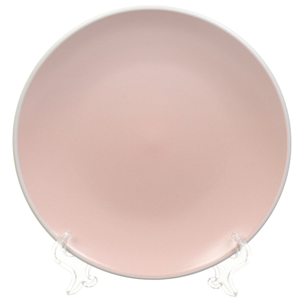 Тарелка десертная, керамика, 19 см, круглая, Scandy Rose, Fioretta, TDP461, пудровая тарелка суповая фарфор 23 см круглая dynasty fioretta tdp082 tdp082 1