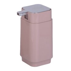 Дозатор для жидкого мыла, Аквалиния, Квадро, пластик, пудровый, PS0221CA-LD