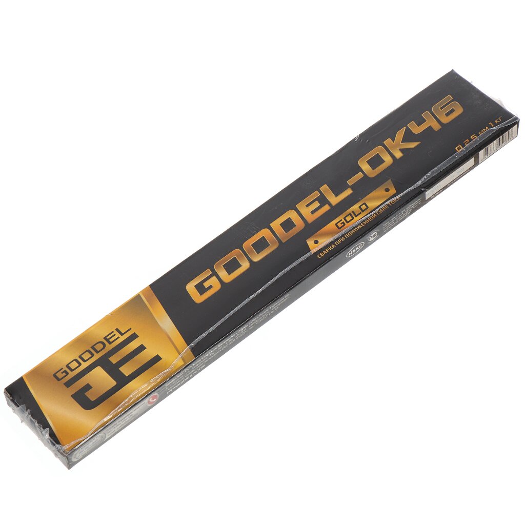 Электроды Goodel, ОК-46 Gold, 2.5х350 мм, 1 кг электроды goodel ок 46 2 5х350 мм 3 кг