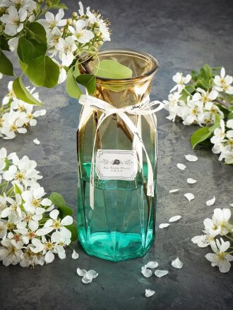 Ваза стекло, настольная, 25 см, Презент, Y4-3818, в ассортименте