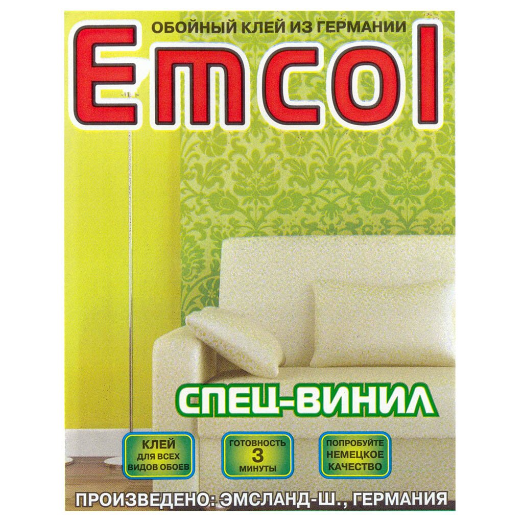 Клей для виниловых обоев, Экокласс, Emcol, 200 г клей сухой для виниловых и текстильных обоев swedtex