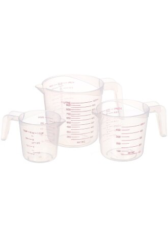Кружка мерная 3 шт, 9, 10.5, 12 см, 107165821