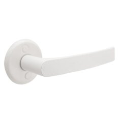 Ручка дверная Avers, H-0661-W, 27596, раздельная, для фин. двери, белая, алюминий