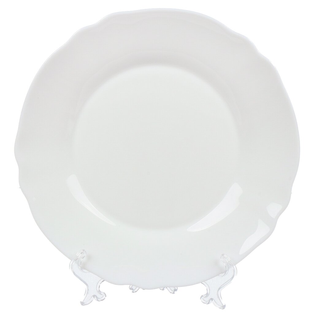 Тарелка обеденная, стеклокерамика, 24 см, круглая, Louis XV, Luminarc, V4886 тарелка обеденная luminarc брашмания p1402 26см green