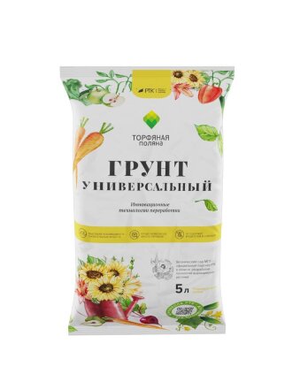 Грунт Торфяная поляна, универсальный, 5 л, РТК