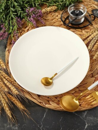 Тарелка десертная, керамика, 20 см, круглая, Грейс, Daniks