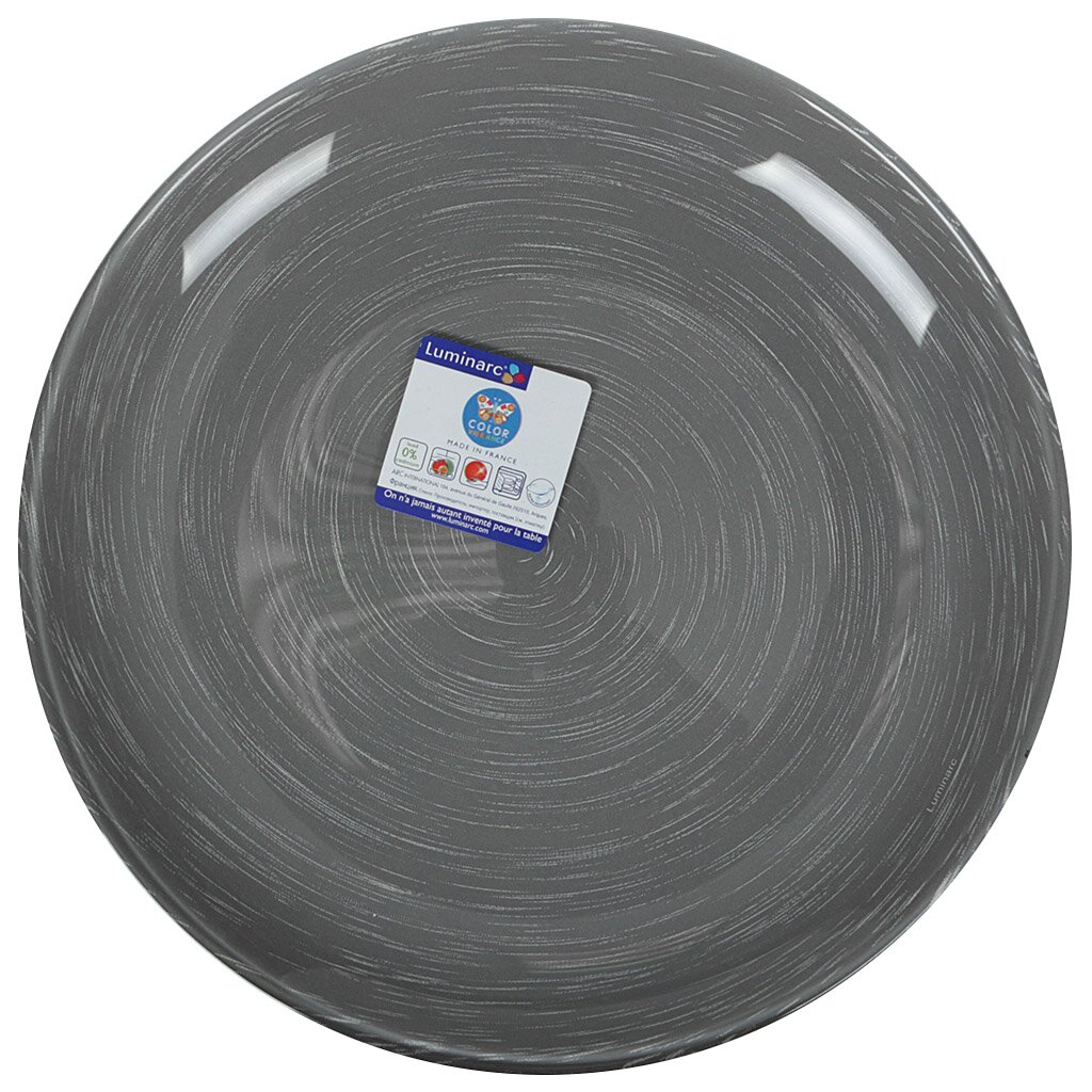 Люм STONEMANIA GREY Тарелка обед 25см LUMINARC H3546