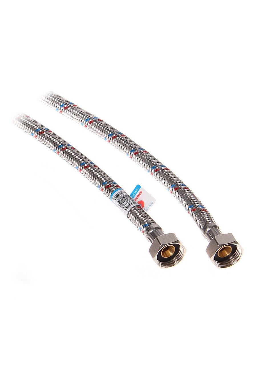 Подводка для воды 1/2&amp;quot;х1.5 м, г-г, латунь, AquaLine