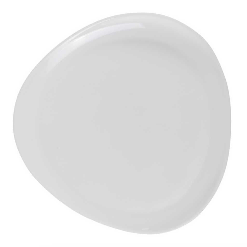 Тарелка десертная, стеклокерамика, 17 см, фигурная, Вайт, RLP70X, белая тарелка десертная стеклокерамика 19 см квадратная манифик daniks ffp85 220302