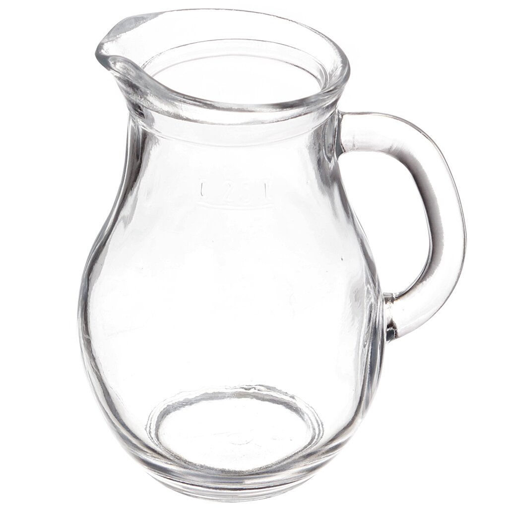 Молочник стекло, 0.25 л, Pasabahce, Bistro, 80100SLB, прозрачный bistro table vintage style round metal 40x70 cm white